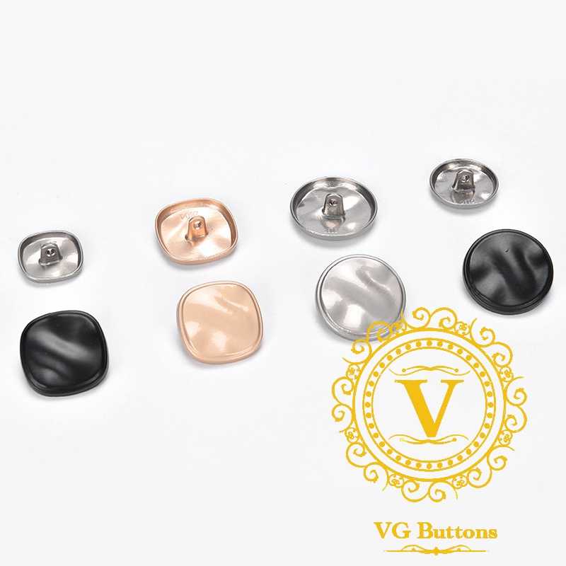 Cúc kim loại cao cấp, cúc vuông, phù hợp áo vest nam và nữ, áo khoác măng tô, áo khoác dạ 1,2cm 1,8cm