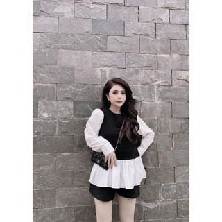 Áo Sơ Mi Trắng Tay Bồng