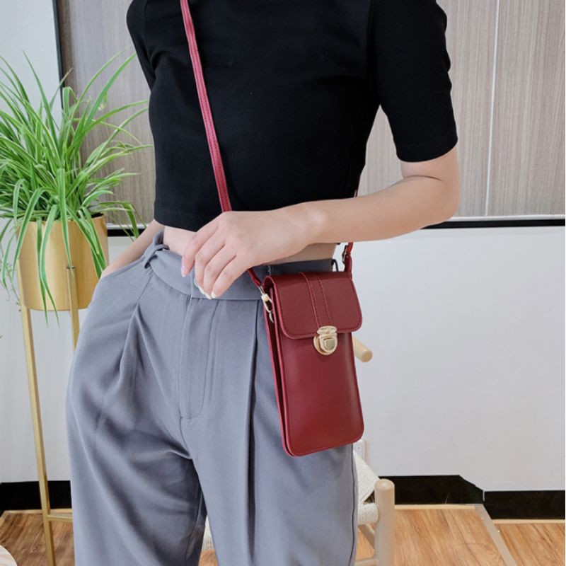 (Big Sale)Túi Thời Trang Đeo Chéo hay Khoác vai Đựng Điện Thoại Chống Xước