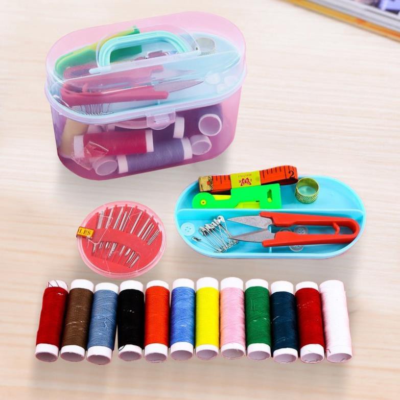 Bộ Kim Chỉ May Vá Đa Năng Kèm Hộp Đựng - đồ dùng gia đình tiện dụng