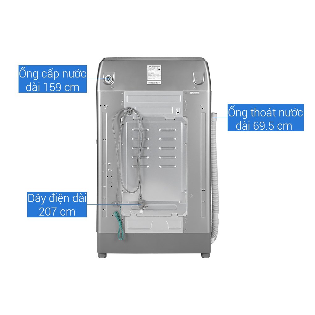 Máy giặt cửa trên Aqua 12.0Kg AQW-FR120CT(S) - 12 Chương trình, Vệ sinh lồng giặt, giao miễn phí HCM