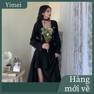 0412⭐ Women's fashion slim long-sleeved dress Dark dress