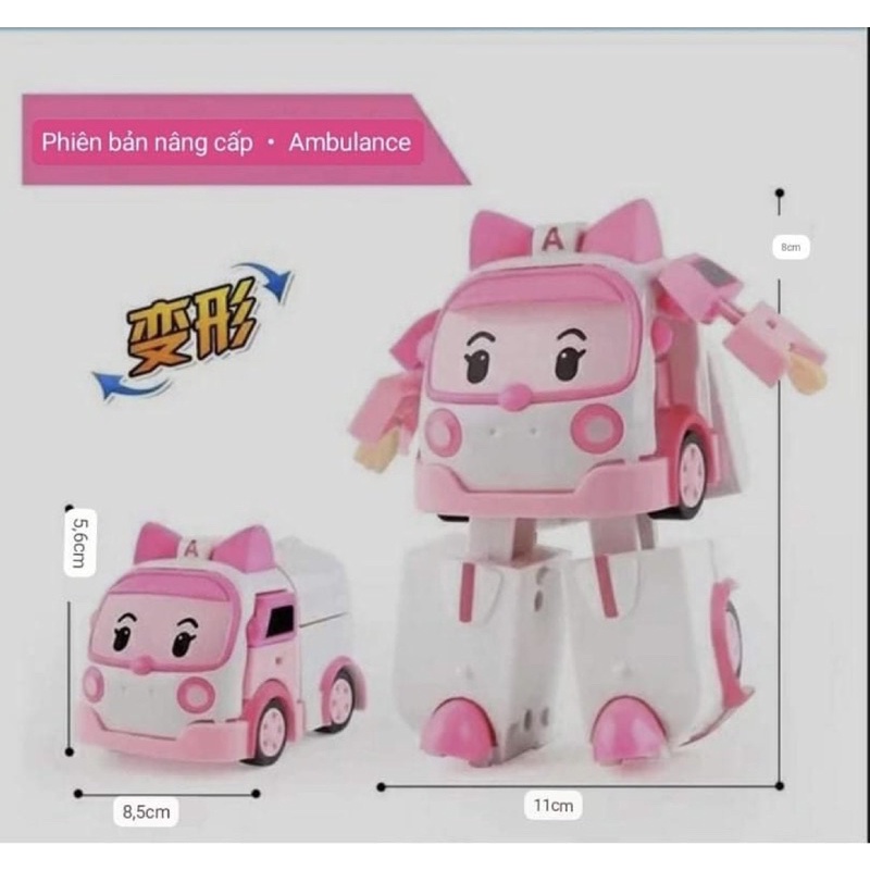 Đồ Chơi Poli Biến Hình Xe Và Robot Nhựa ABS An Toàn, Đồ Chơi Trẻ Em WinRio.Store