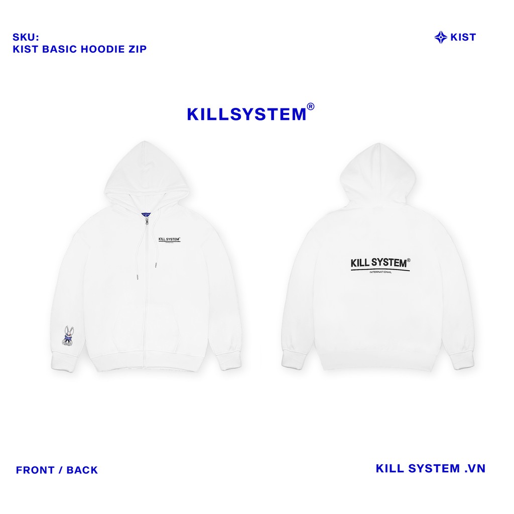 [Mã FAGREEN1505 giảm tới 30K đơn 99K] [KILL SYSTEM] ÁO KHOÁC HOODIE ZIP NHIỀU MÀU | BigBuy360 - bigbuy360.vn