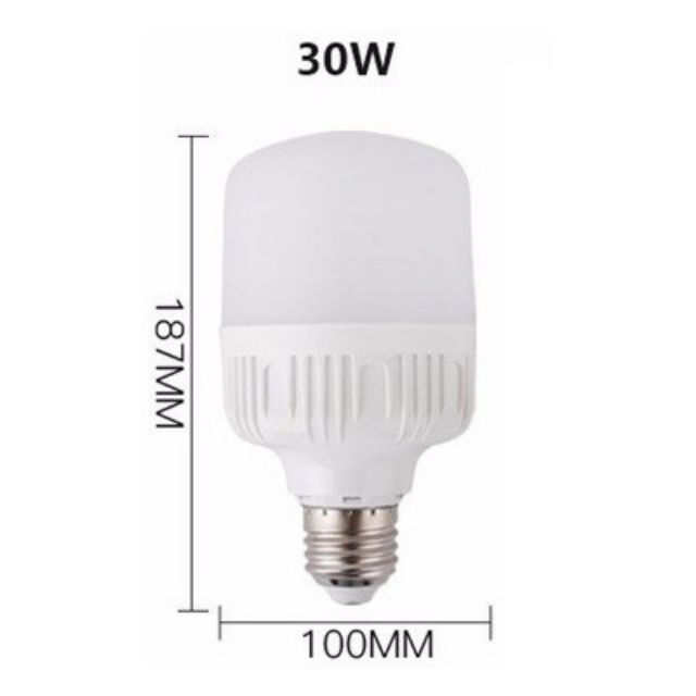 Led búp trụ 30w đui xoay E27 cao cấp đủ công suất có bảo hành