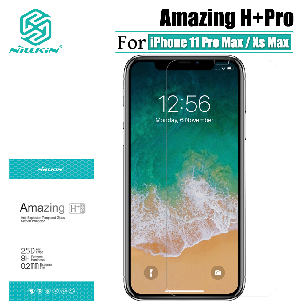 Kính Cường Lực Nillkin H + Pro Cho iPhone 11 Pro Max/Xs Max Bảo Vệ Màn Hình Chống Nổ Trong Suốt 0.2mm 9H