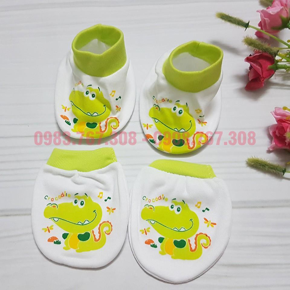 Bao Tay Chân Kerokid Cho Bé Sơ Sinh Chất Cotton - Họa Tiết Đa Dạng, Đủ Màu Cho Bé Trai, Bé Gái - BTT00105