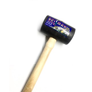 Búa cao su Trung cán gỗ hiệu Bossman