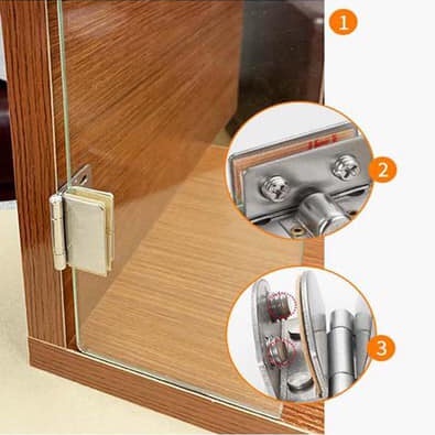 Bản Lề Cửa Kính Inox Chốt Bi - Bản Lề Cửa Kính Inox Chất Lượng Cao Siêu Bền (1 Cái)