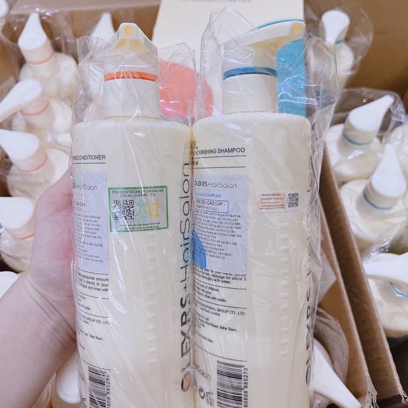 Bộ Dầu Gội Xả & Ủ Tóc Olexrs Hair Salon 100% Argan Oil 500ml