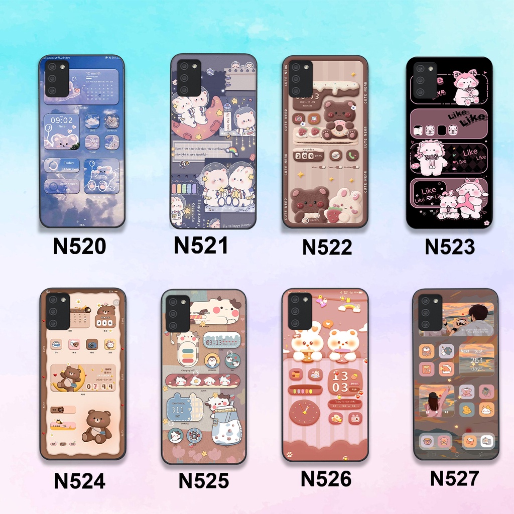 Ốp Samsung A02s / A03s bộ hình gấu , thỏ hồng cute dễ thương giá rẻ siêu bền