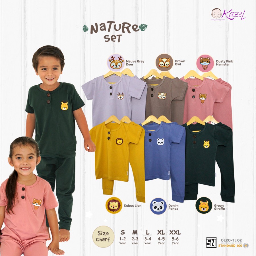 Bộ Thêu Kazel Thiên Nhiên 0-5 Tuổi Unisex (1 Lít)