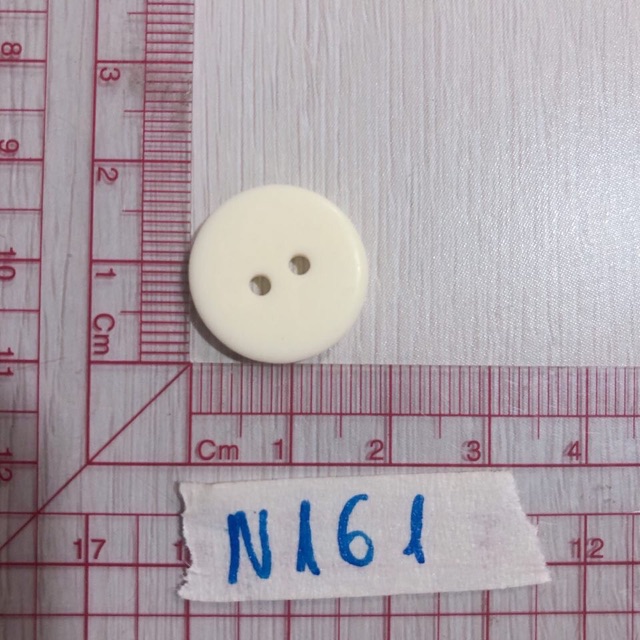 Combo 10 nút áo trắng trơn N160-162