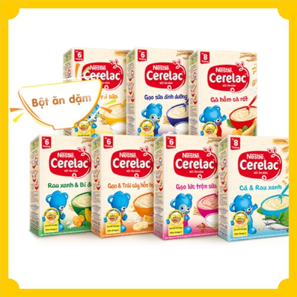 Bột Ăn Dặm🍁 FREESHIP🍁 Bột Ăn Dặm Nestle Cerelac Và Vinamilk 200g