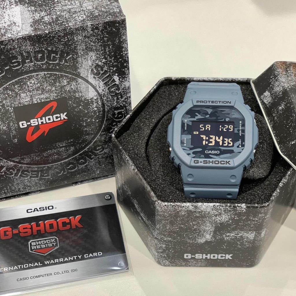 Đồng hồ Nam dây nhựa Casio G-Shock DW-5600CA-2DR chính hãng bảo hành 5 năm Pin trọn đời