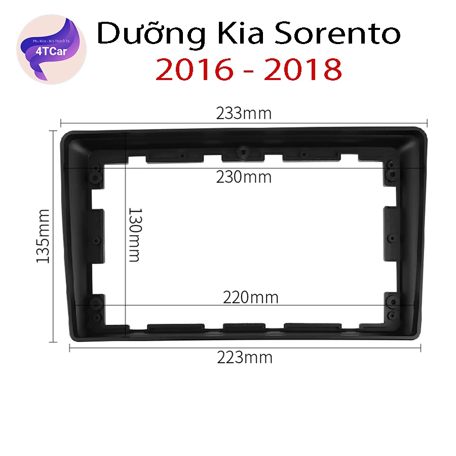 Mặt dưỡng Kia Soreto 2016-2018 (9 inch)