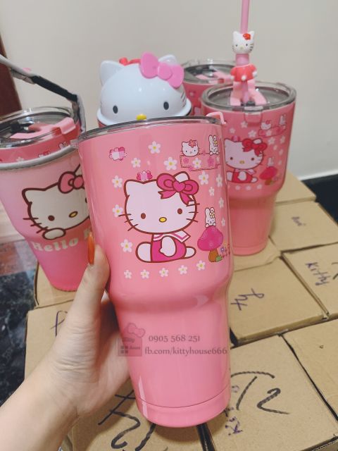 🌻 LY GIỮ NHIỆT HELLO KITTY 🎀 KITTY HOUSE