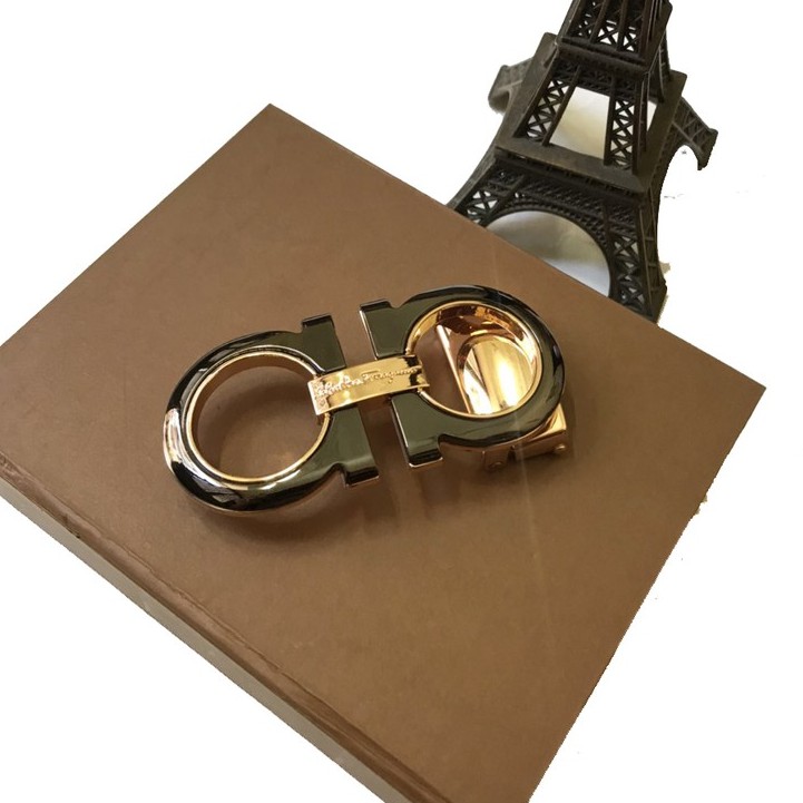 Mặt Khóa Thắt Lưng Nam Kiểu Khóa Bấm Lỗ Cho Dây Da Trơn (Hàng loại 1 dày dặn, bền bỉ) cho dây 3.3-3.5cm