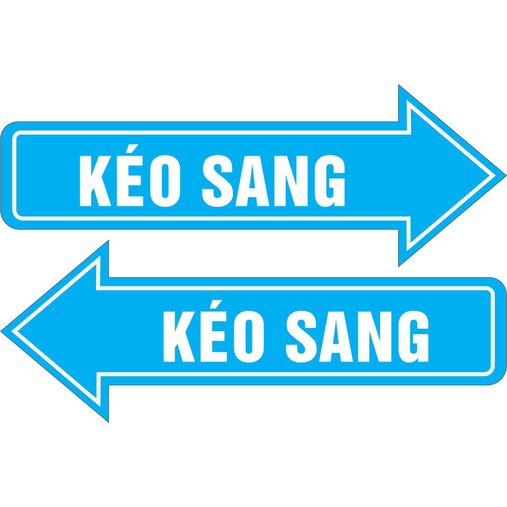 Mũi tên dán cửa kính