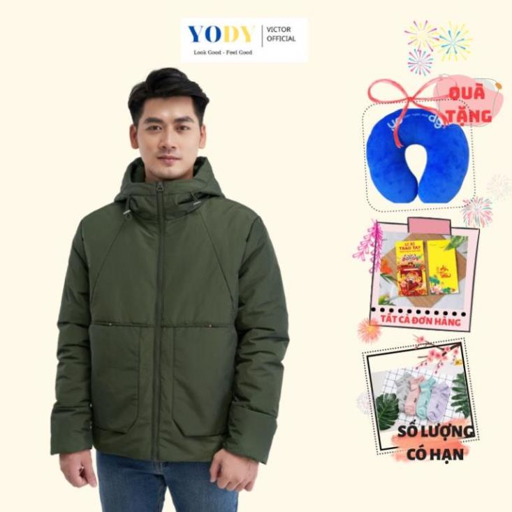 Áo Phao Nam YODY Có Mũ Siêu Ấm, Áo Khoác Nam Chống Thấm Nước Giữ Nhiệt Tốt PHM3002 New !