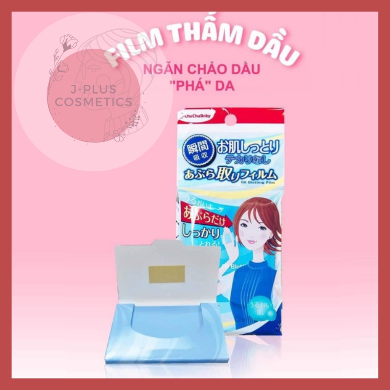 Giấy Thấm Dầu ChuChuBaby Oil Blotting Film [Nhật Bản]