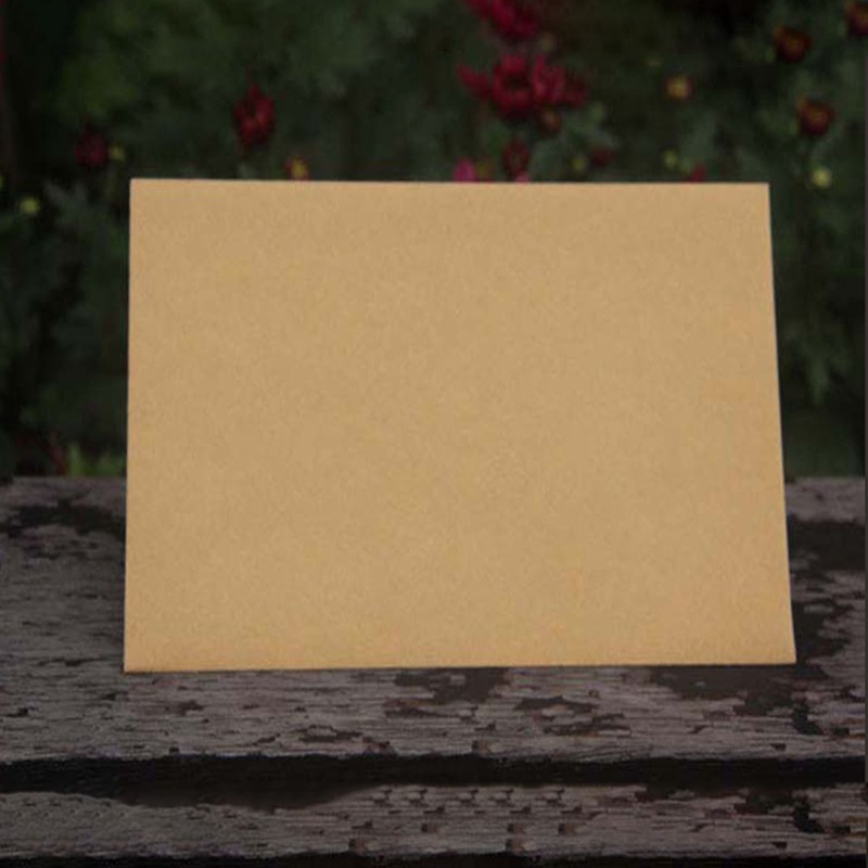 Set 10 Phong Bì Thư 9 '' x 6 '' Bằng Giấy Kraft In Chữ Thank You