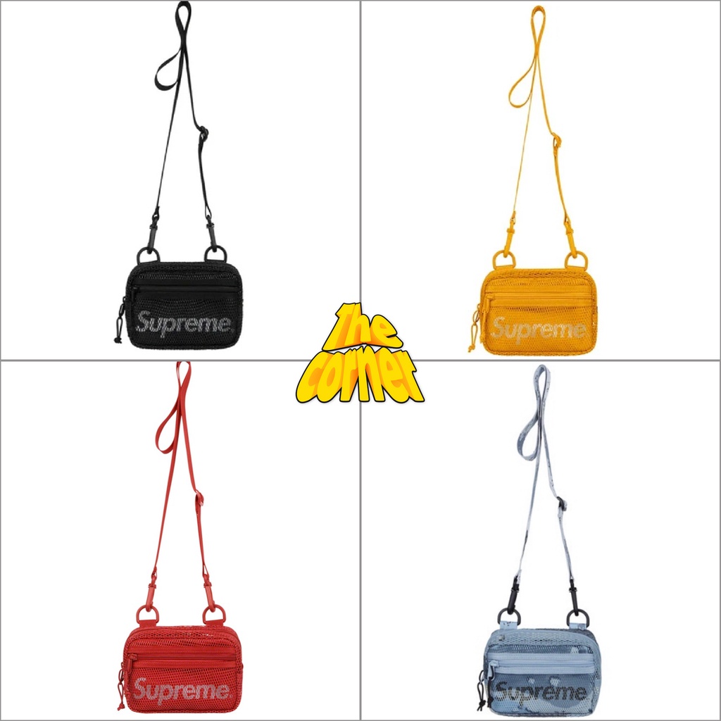 Túi đeo chéo Supreme Ss20 - Supreme Small Shoulder Bag (đen/xanh/vàng/đỏ) [Ảnh thật]