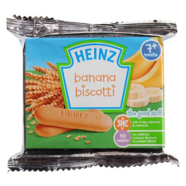 ( Bemit123 ) Bánh ăn dặm Heinz lúa mạch sữa cho bé 5/7m+ 60g ( 19 )