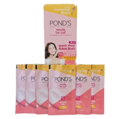Kem dưỡng trắng ban ngày da chống nắng Pond's SPF30 PA+++ gói nắp vặn white beauty hộp 6 gói x 7g
