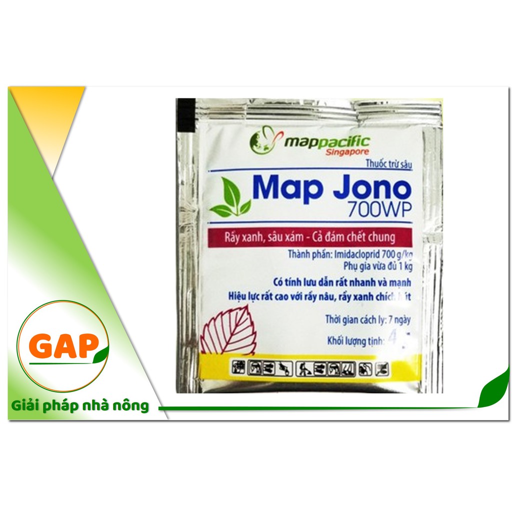 Chế phẩm MAP JONO 700WP (gói 4g) chuyên côn trùng cho cây trồng