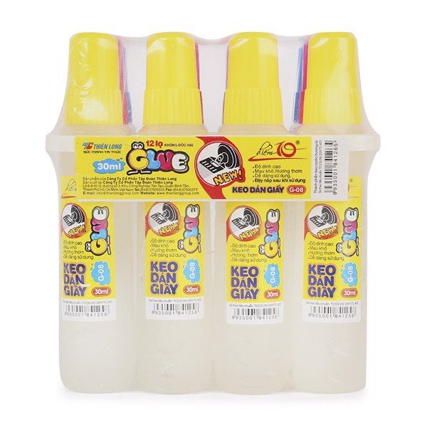 ( 1 Lốc 12 Lọ ) Hồ Dán Nước G08 30ml Thiên Long Camshop