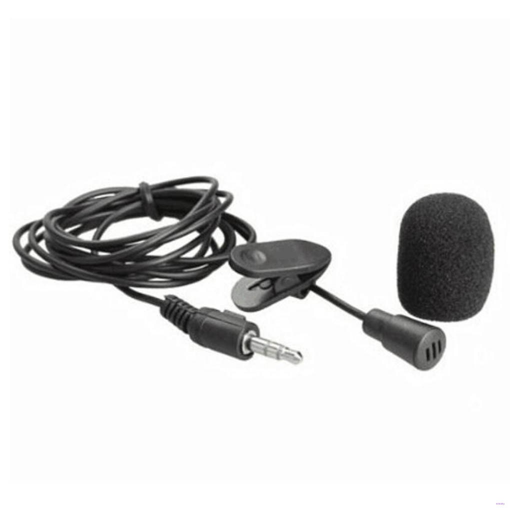 Mobile Phone Audio Recording Clip-on Type Mini Microphone Interview 3.5mm Collar Lapel Mic, 1pc