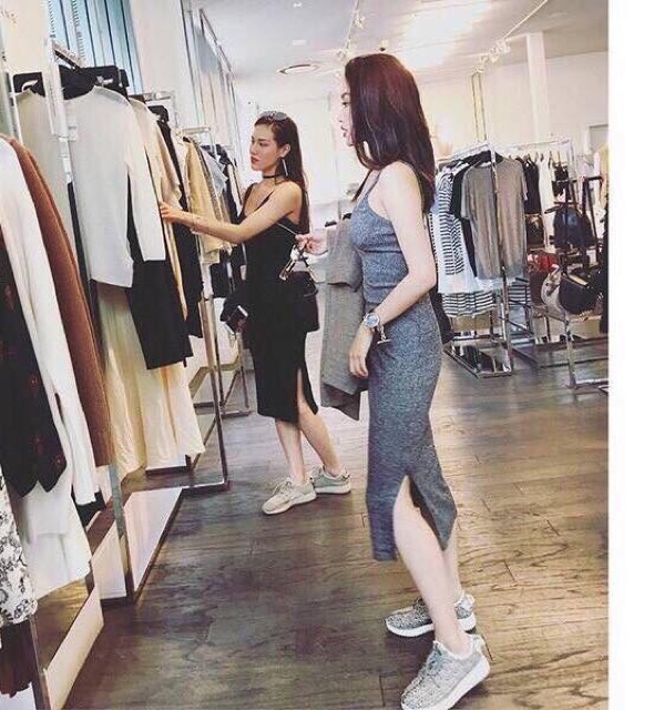 Sale Khủng!!!Đầm Thun tăm xẻ tà hót | BigBuy360 - bigbuy360.vn