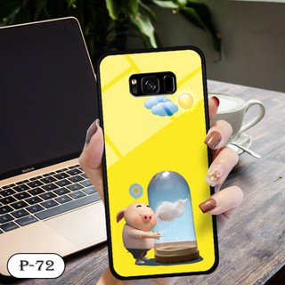 Ốp lưng kính 3D Samsung S8- hình cute