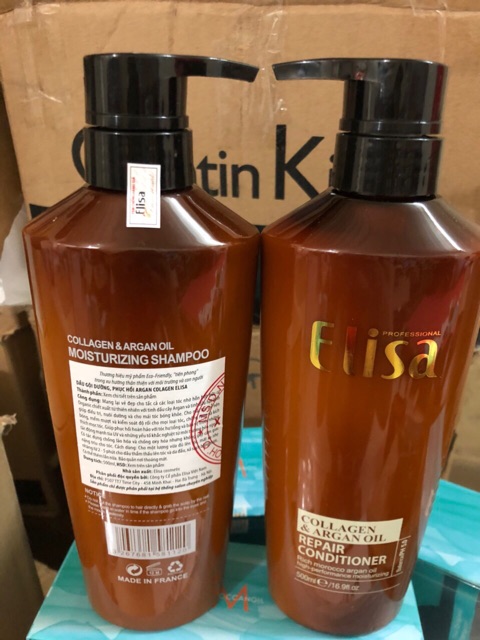 Elisa dầu gội, dầu xả phục hồi tóc chính hãng dung tích 500ml