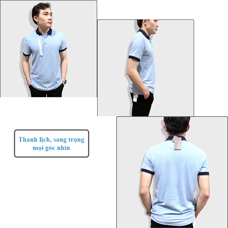 Áo polo nam cao cấp, áo thun nam cổ bẻ, vải cotton co giãn 4 chiều, thanh lịch, sang trọng, form slim chuẩn đủ size | BigBuy360 - bigbuy360.vn