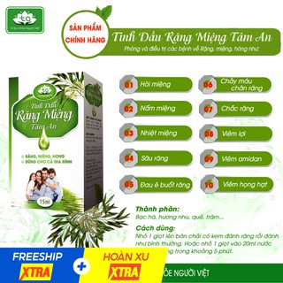[ CHÍNH HÃNG]Tinh Dầu Răng Miệng Hỗ Trợ Điều Trị Hôi Miệng, Sâu Răng, Viêm Lợi Chảy Máu Chân Răng