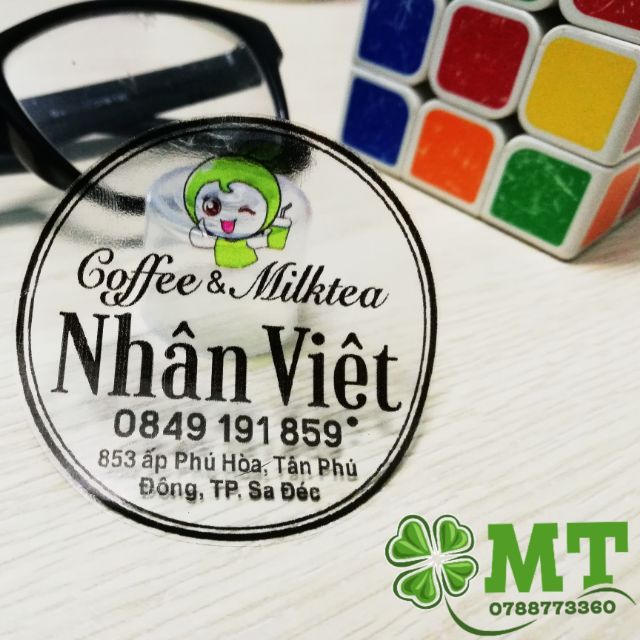 Tem decal trong cắt bế thành phẩm