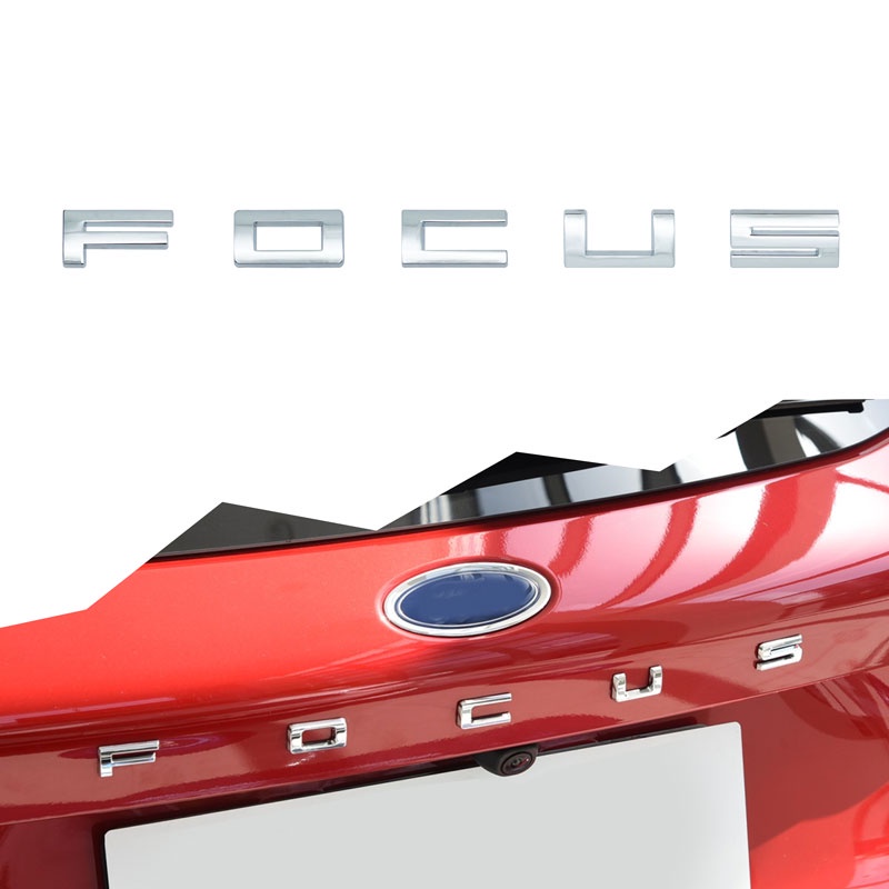Miếng Dán Logo Chữ 3D Bằng Kim Loại Cho Xe Hơi Ford Focus ST line X