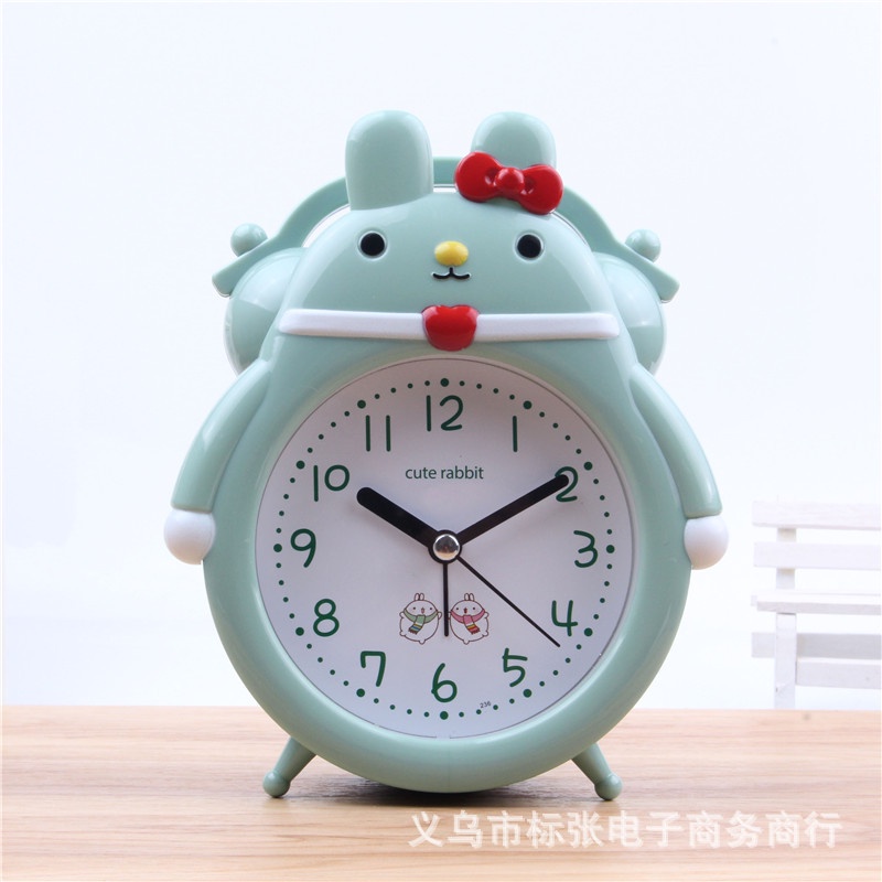 Đồng hồ để bàn - báo thức hình con thỏ đáng yêu EMA
