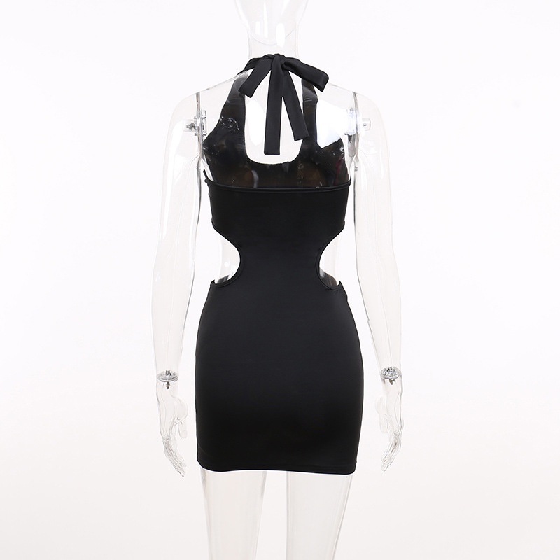 Đầm Tay Dài Hở Lưng Màu Trơn Quyến Rũ Thời Trang Dành Cho Nữ