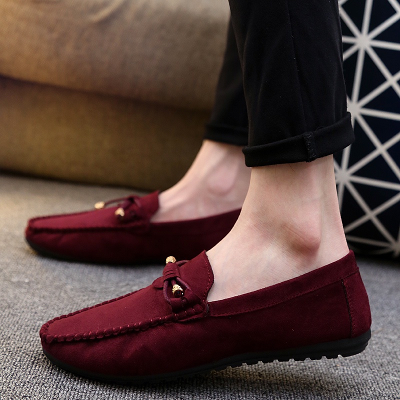 Giày Lười Vải Thoáng Khí Phong Cách Hàn Quốc Cho Nam