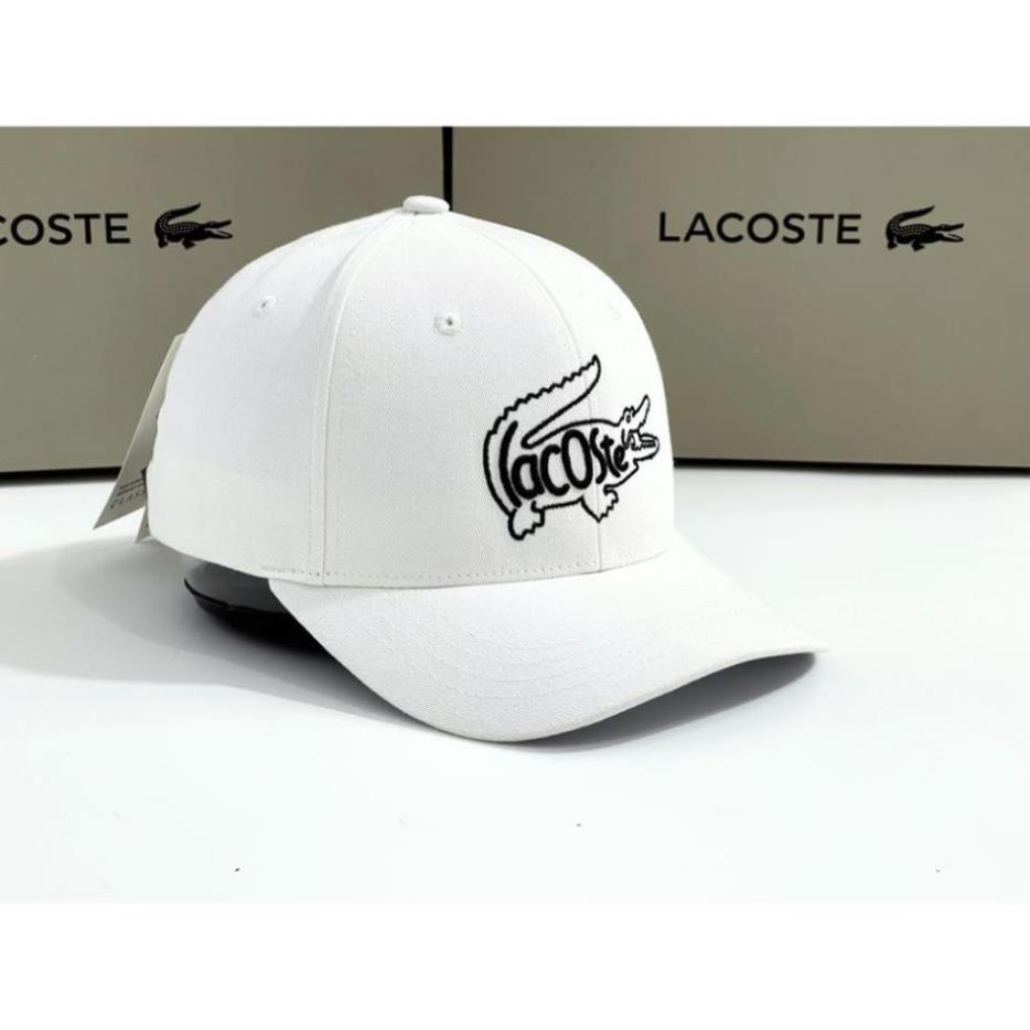 Nón Lacoste chất liệu Cotton 100%, Logo thêu nổi,quai da thật, hàng VNXK chuẩn xịn, full tem tag Nón free size