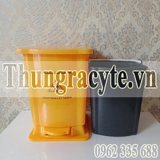 Thùng rác y tế 15 lít có đạp chân