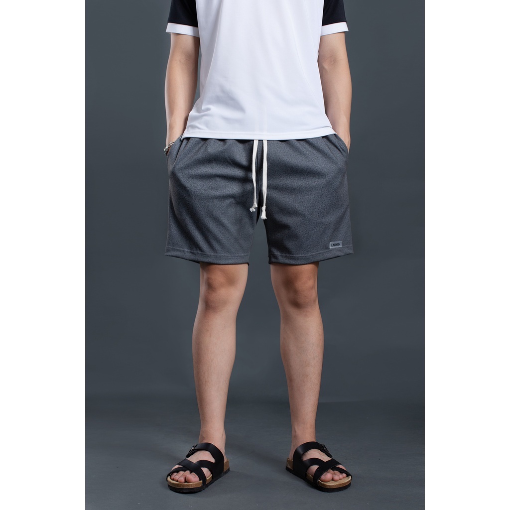 Quần short thun nam có túi LADOS-4070 vải cotton co giãn, thấm hút mồ hôi, ống rộng thoải mái