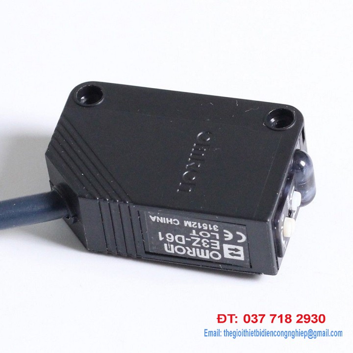 Cảm Biến Quang Omron E3Z-D61 12VDC-24VDC NPN, E3Z-D61 Omron chính hãng, Cảm biến quang thu phát chung