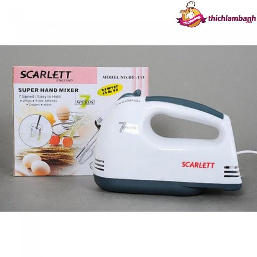 Máy đánh trứng cầm Tay Scarlett 180W philippp loại 1 có bảo hành có lại 9.9 hộp xịn