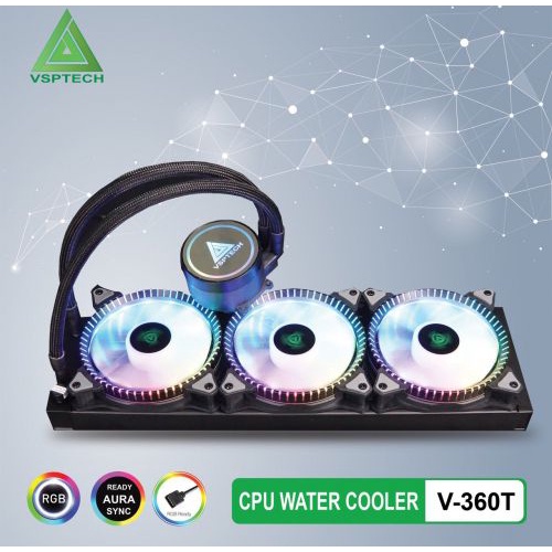 Tản nhiệt nước VSP V-120T V-240T V-360T Xtreme Gaming LED ARGB