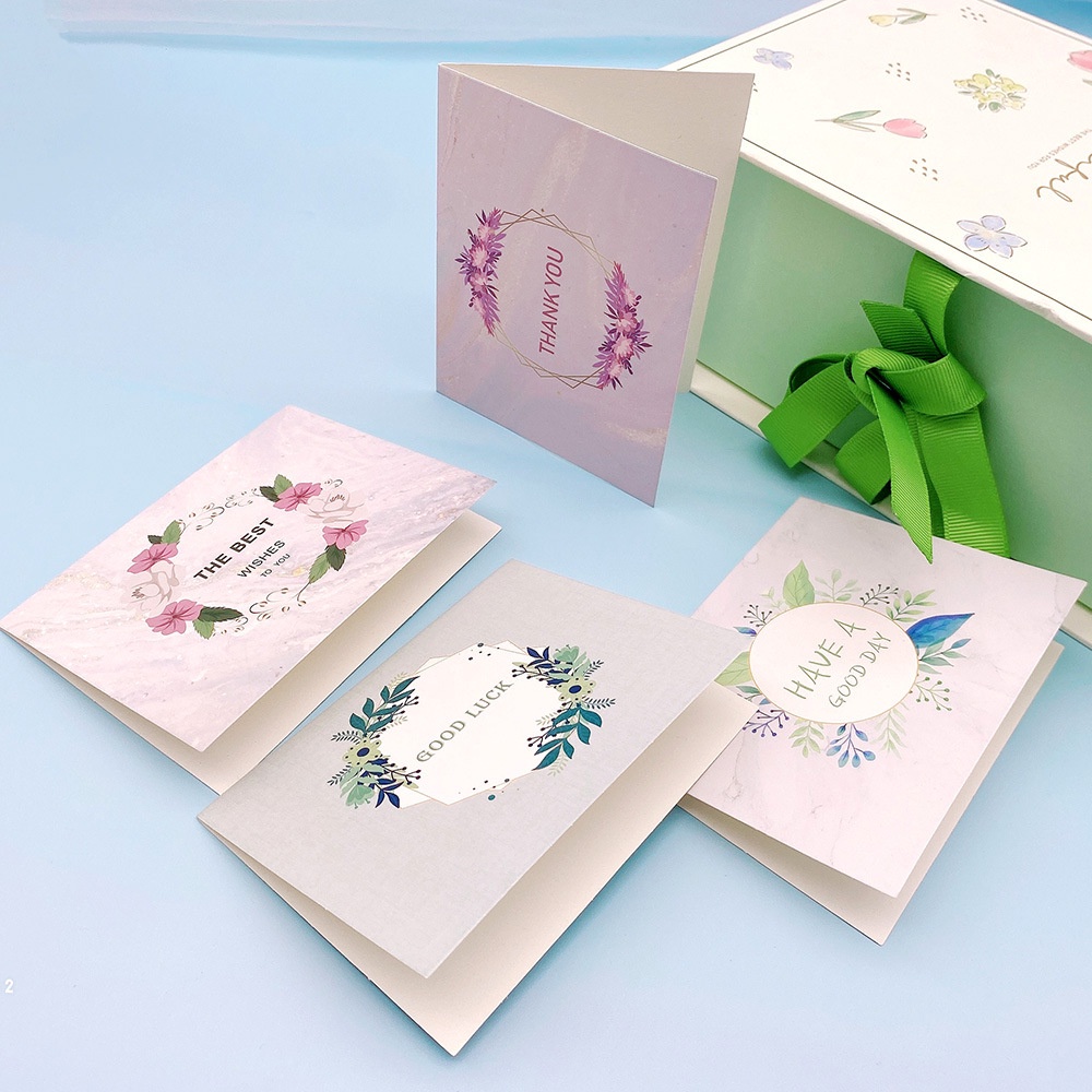 Thiệp giấy vòng nguyệt quế, quà tặng yêu thương, kích thước 8*10.5cm