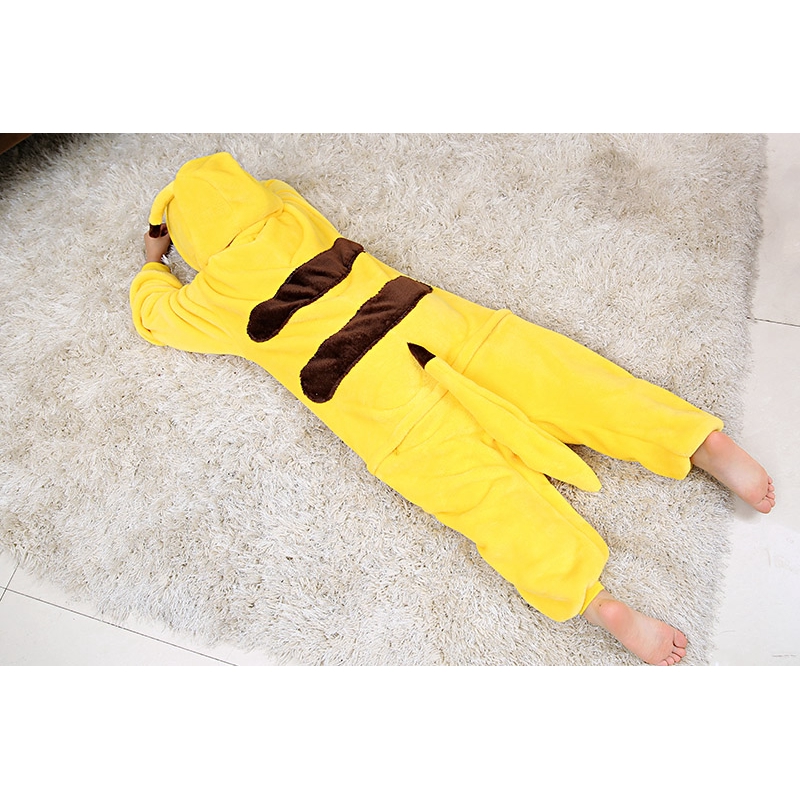 Đồ ngủ liền thân hình pikachu dễ thương dành cho bé trai và bé gái